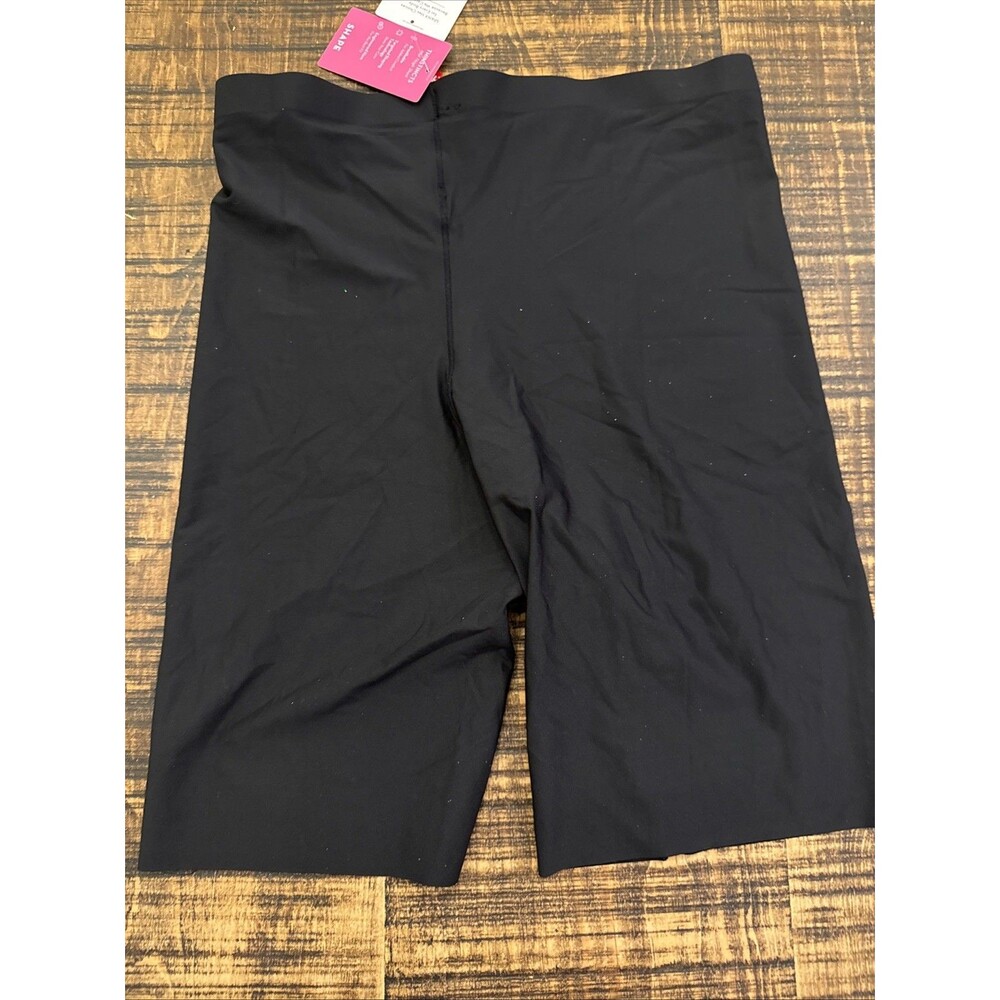 Spanx Black Mid Thigh Short Sz L NWT Breathable New Wardrobe Favorite - Picture 6 of 6
